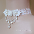 Laço personalizado gargantilha casamento colares gargantilhas Daisy feminino